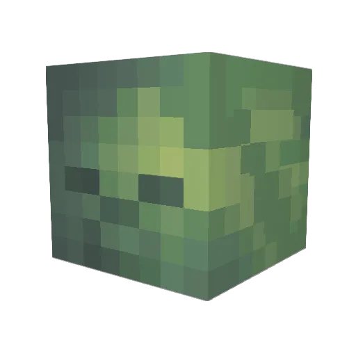 Ordenach Minecraft avatar head, 3D render