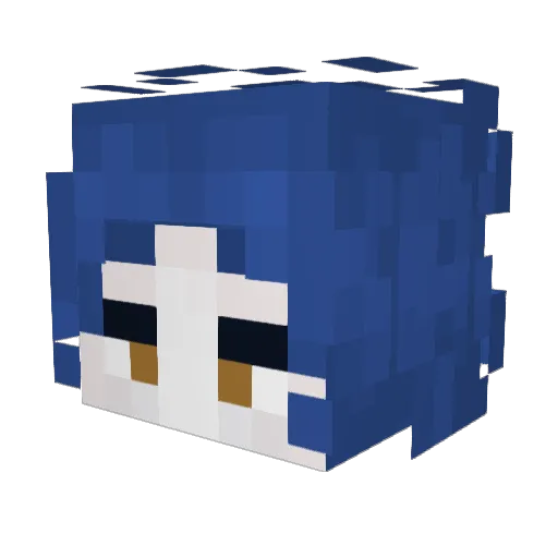 Ordenence Minecraft avatar head, 3D render