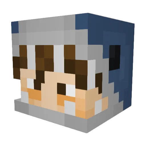 OrderedMocha15 Minecraft avatar head, 3D render