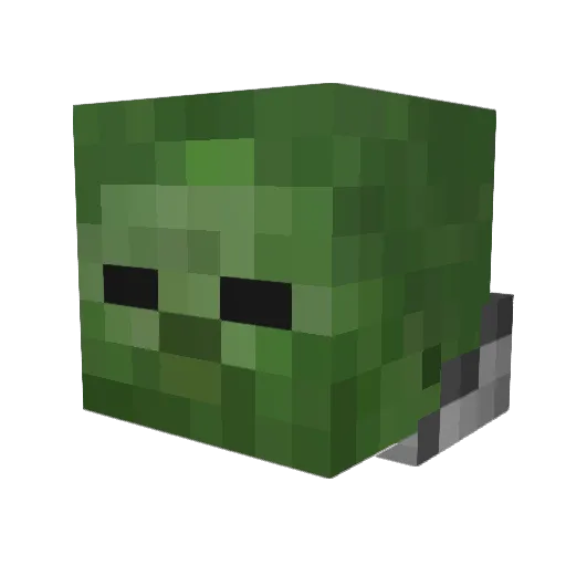 OrdilOFF Minecraft avatar head, 3D render