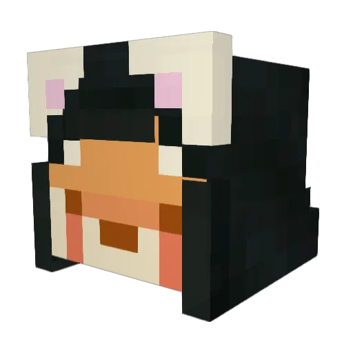 OrdinarishHuman Minecraft avatar head, 3D render