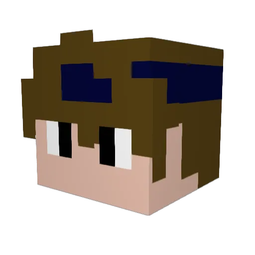 OrdinaryLilRex Minecraft avatar head, 3D render