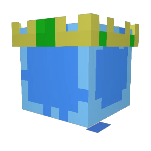 OrdinarySlime_ Minecraft avatar head, 3D render