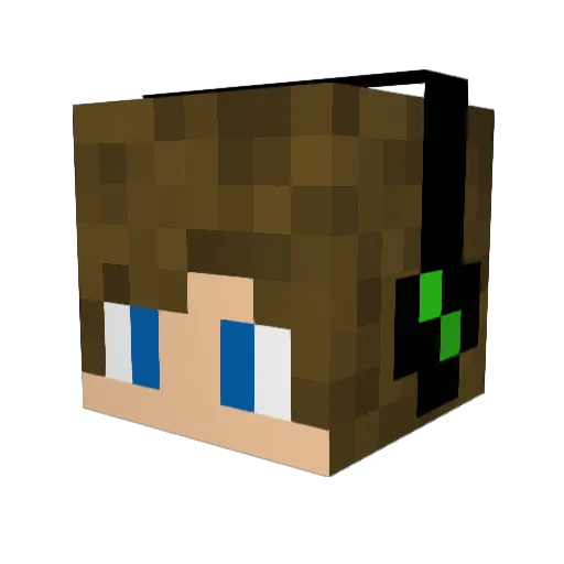 Ordinarygamer876 Minecraft avatar head, 3D render
