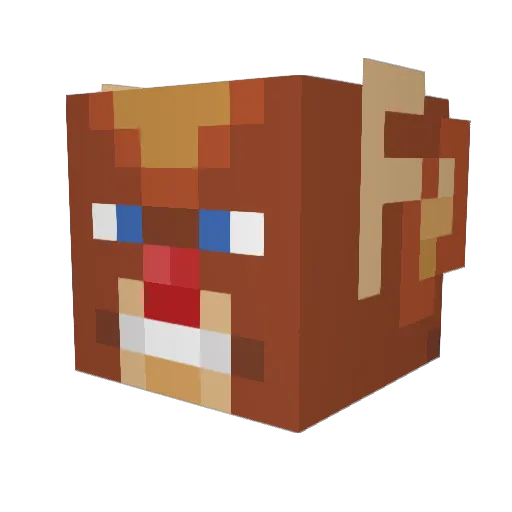 OrdnungsHirsch22 Minecraft avatar head, 3D render