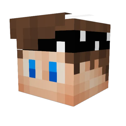 OreTry Minecraft avatar head, 3D render