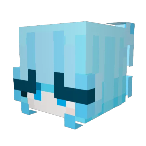 Ore_Orca Minecraft avatar head, 3D render