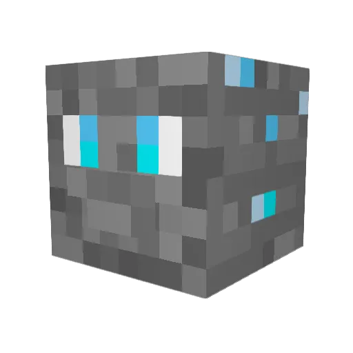 Ore_dayo_Ore Minecraft avatar head, 3D render