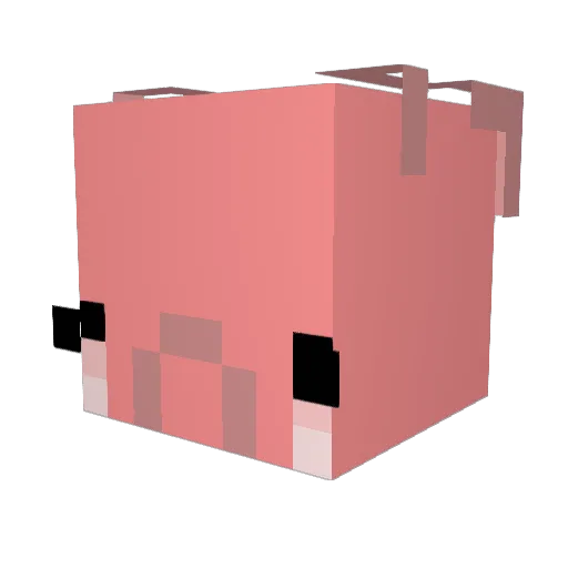 Oreace Minecraft avatar head, 3D render