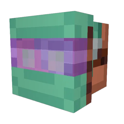 Orecubic Minecraft avatar head, 3D render