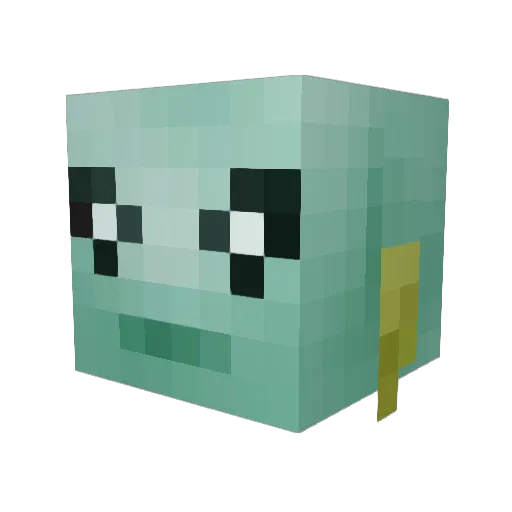 Oredusty Minecraft avatar head, 3D render