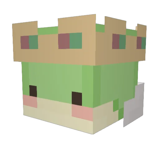 OreeoCookie Minecraft avatar head, 3D render