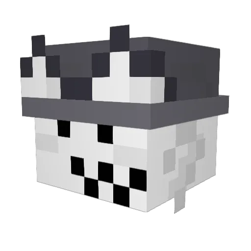 Oreeos Minecraft avatar head, 3D render