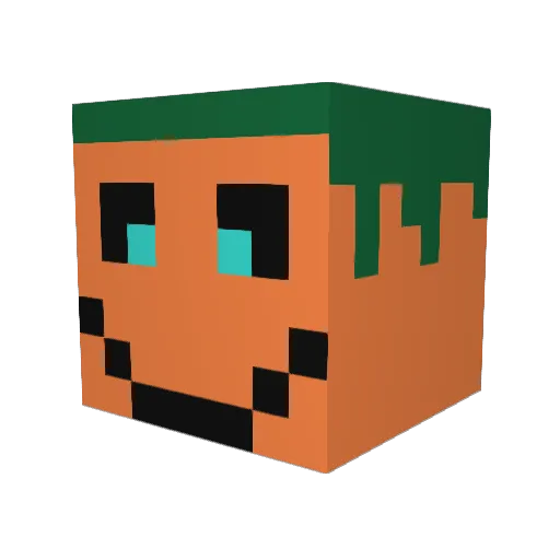 OreganOs420 Minecraft avatar head, 3D render