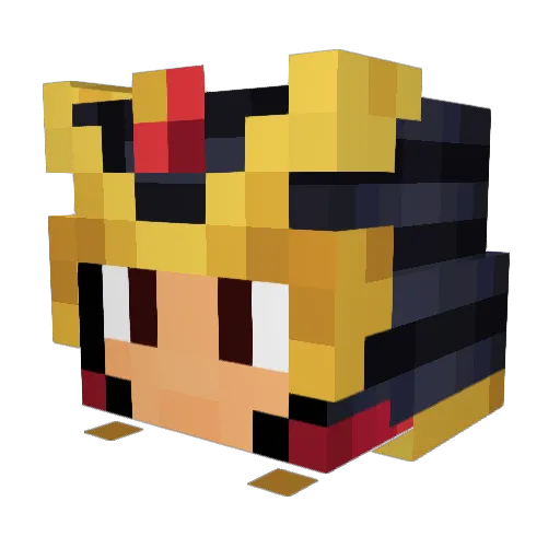 Oremoon Minecraft avatar head, 3D render