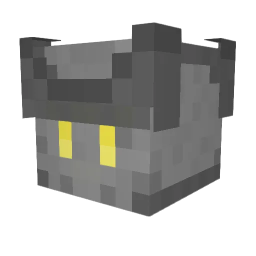 OrenJello Minecraft avatar head, 3D render