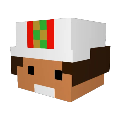 Oreo39126 Minecraft avatar head, 3D render
