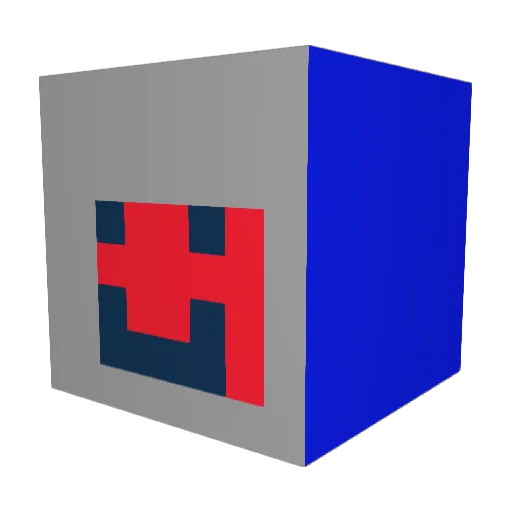 Oreo77 Minecraft avatar head, 3D render