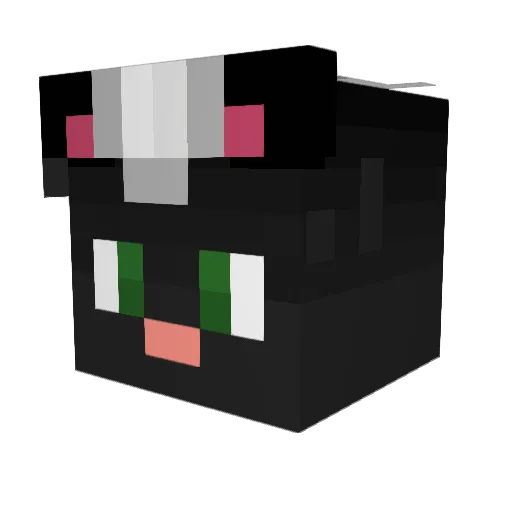 OreoCollas Minecraft avatar head, 3D render