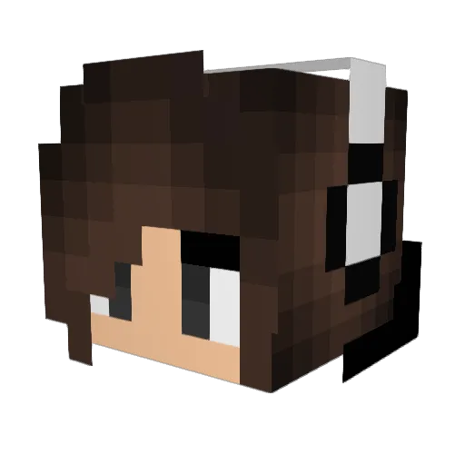 OreoFr3ak Minecraft avatar head, 3D render