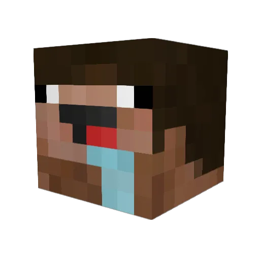 OreoGamer9 Minecraft avatar head, 3D render