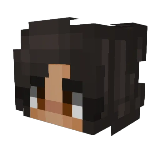 OreoKitteh14 Minecraft avatar head, 3D render