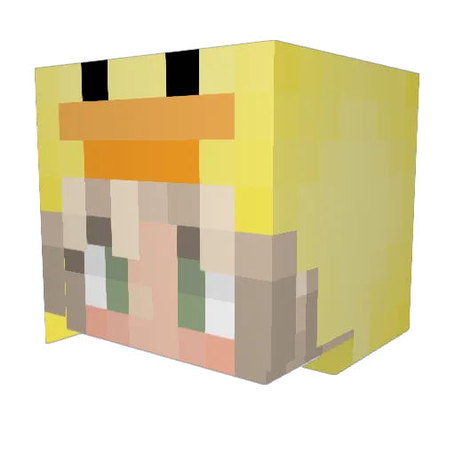 OreoKitten222 Minecraft avatar head, 3D render