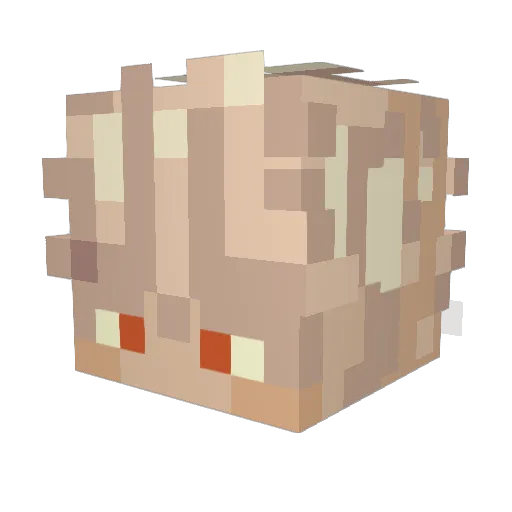 OreoLive Minecraft avatar head, 3D render