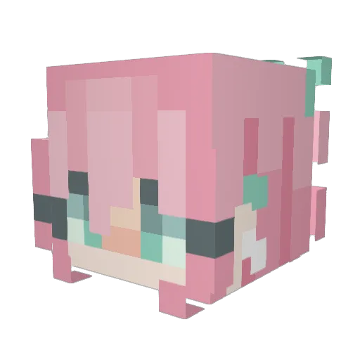 OreoLover90 Minecraft avatar head, 3D render