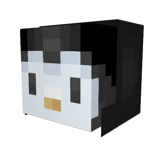 OreoPenge Minecraft avatar head, 3D render