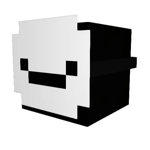 OreoPudding Minecraft avatar head, 3D render