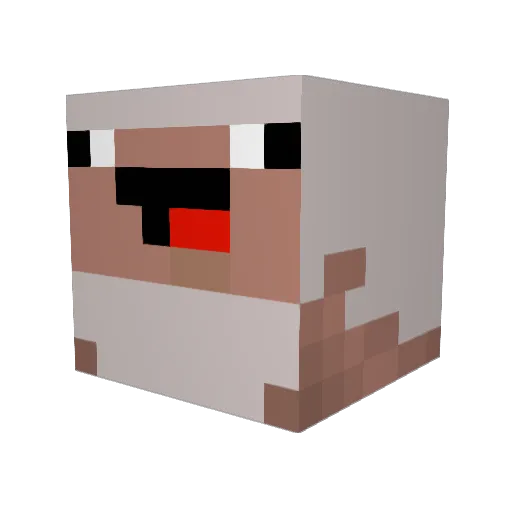 OreoQuill Minecraft avatar head, 3D render