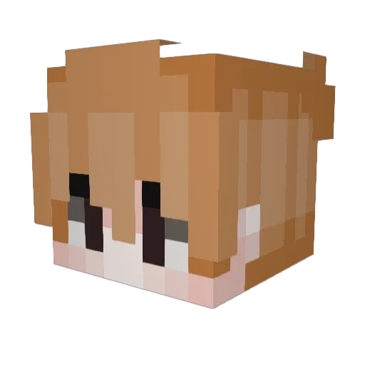OreoSchmeckt Minecraft avatar head, 3D render