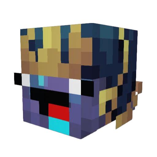OreoSnap Minecraft avatar head, 3D render