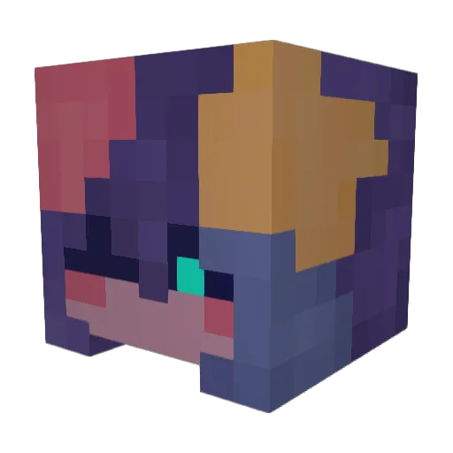 OreoWarden Minecraft avatar head, 3D render