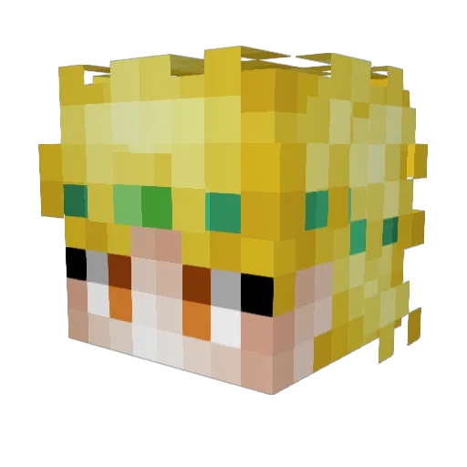 OreoWyvern Minecraft avatar head, 3D render
