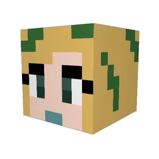 Oreo_cookie Minecraft avatar head, 3D render