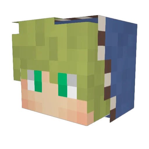 Oreolicious_ Minecraft avatar head, 3D render