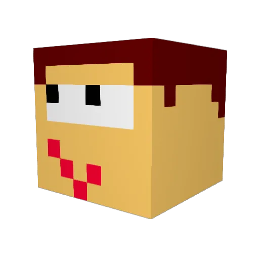Oreoman1712 Minecraft avatar head, 3D render