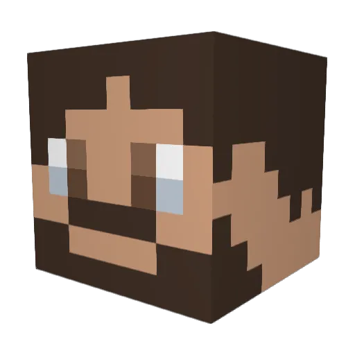 Oreomonster1001 Minecraft avatar head, 3D render