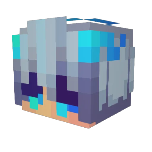 Oreoooo98 Minecraft avatar head, 3D render