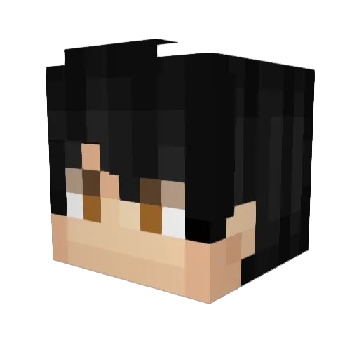 Orepros Minecraft avatar head, 3D render