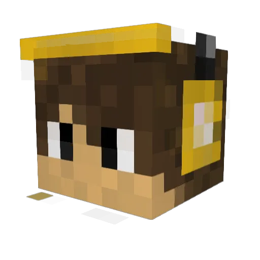 OretyRekin Minecraft avatar head, 3D render