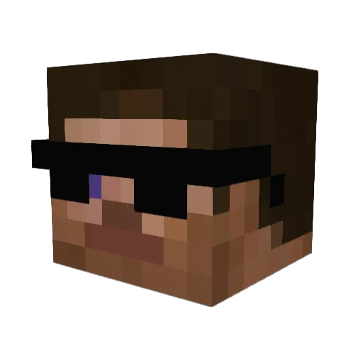 Orez666 Minecraft avatar head, 3D render