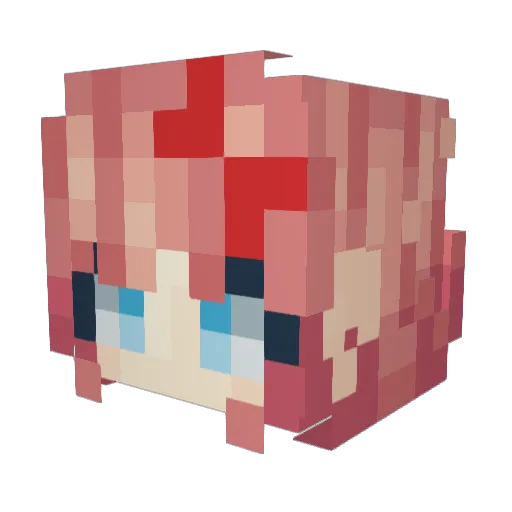 Orfin_ Minecraft avatar head, 3D render
