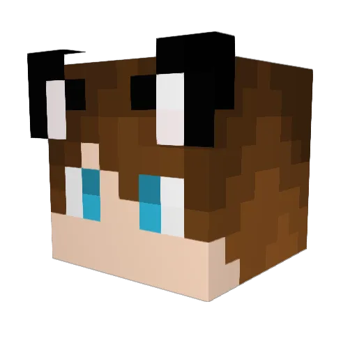 Orfox32 Minecraft avatar head, 3D render