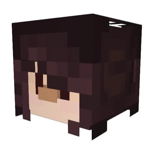 OrganicLace Minecraft avatar head, 3D render