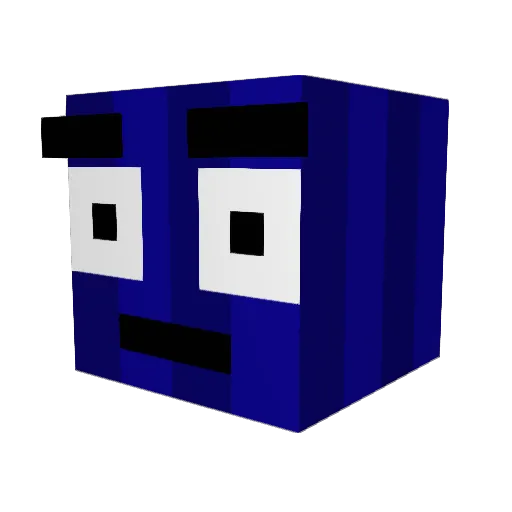 OrganicName2 Minecraft avatar head, 3D render