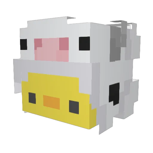 OrganicStructure Minecraft avatar head, 3D render