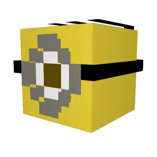 OrganicTable104 Minecraft avatar head, 3D render